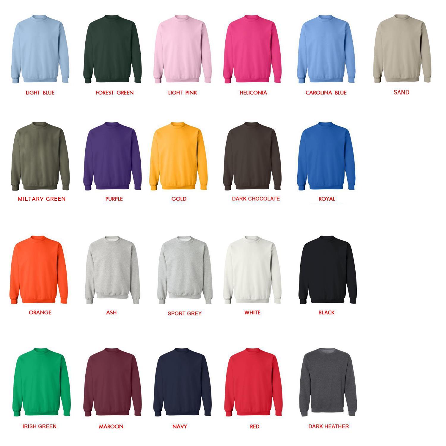 sweatshirt color chart - From Old Country Bumpkin To Master Swordsman Merch